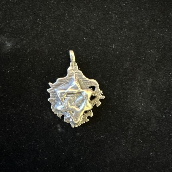 israel sklar Jewelry - Izzy Sklar Brutalist Modernist Israel Sterling Sculptural Star Of David Pendant